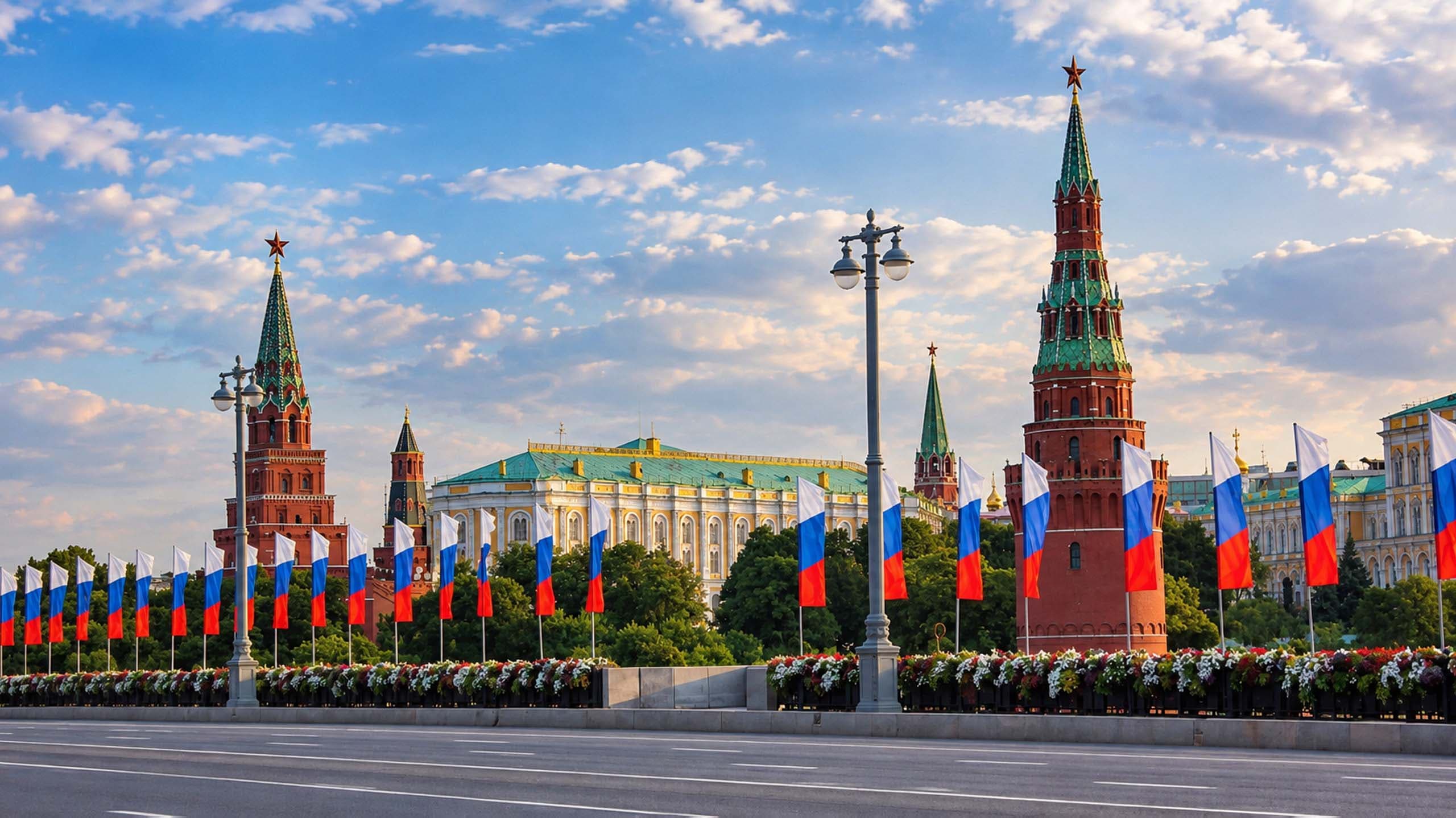 Флаговый массив на Большом Каменном мосту