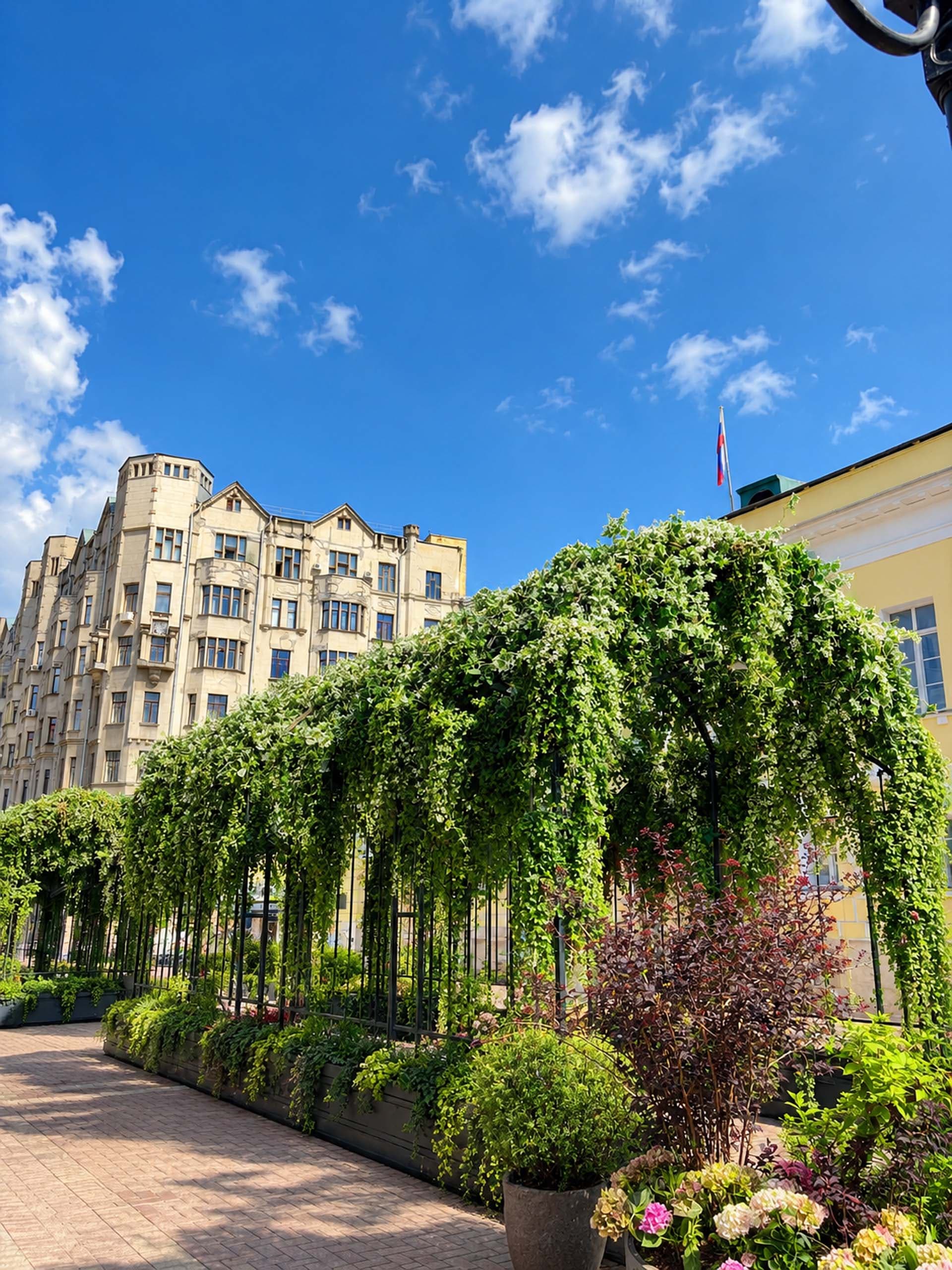 Зелёная арка на Старом Арбате